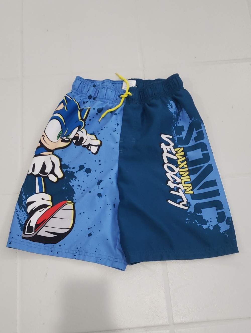 Kids Sonic the Hedgehog Colorblock Swim Shorts Bathing Suit